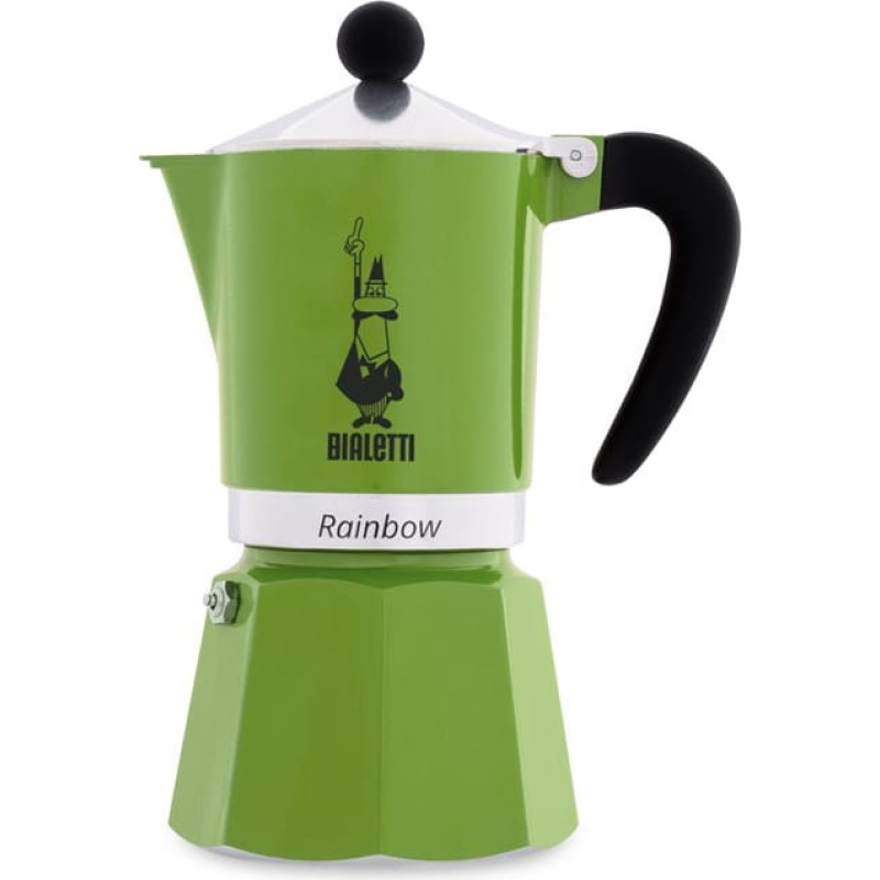 Bialetti Rainbow Moka pot Black, Green