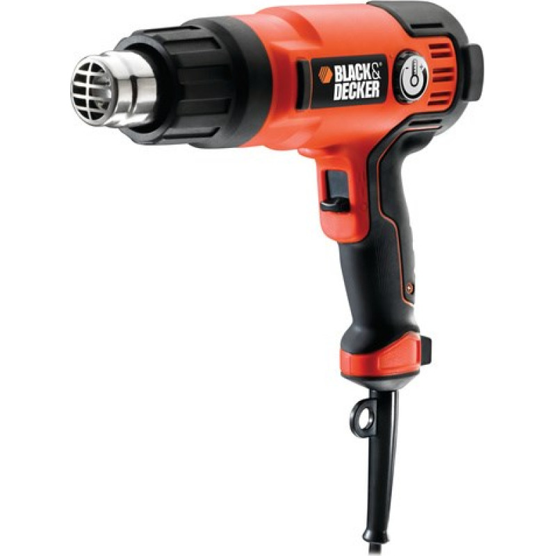 Black+Decker Black & Decker KX2200K-QS heat gun Hot air gun 720 l/min 645 °C 2000 W Black, Orange