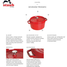 Staub Garnek Staub Cocottes żeliwny 3.8l