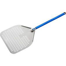 Gi.metal Gi.Metal Azzurra Rectangular Perforated Pizza Peel 30x30 cm Handle 60 cm