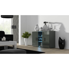 Cama Meble Cama sideboard 120 cm SOHO S7 grey/grey gloss