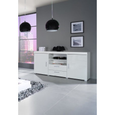 Cama Meble Cama sideboard SAMBA white/white gloss