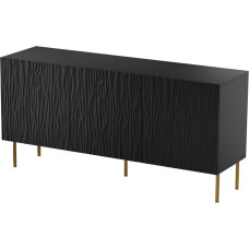 Cama Meble JUNGLE chest 152x40.5x74.5 matte black + golden legs