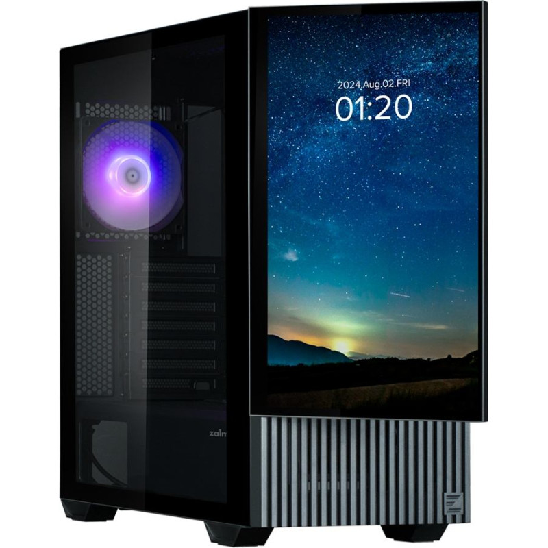 Zalman Z10 DS ATX Mid Tower PS Case Black, 120 mm  ARGB Fan x1