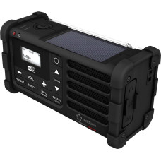 Renkforce RF-DAB-MMR88 Outdoorradio DAB+, UKW Notfallradio, USB Handkurbel, Solarpanel, wiederaufladbar, Taschenlampe Schwarz (RF-5266164)