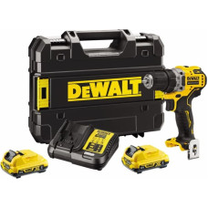 Dewalt DCD701D2-QW Cordless Drill 2x 12V 2Ah XR TSTAK Black, Yellow