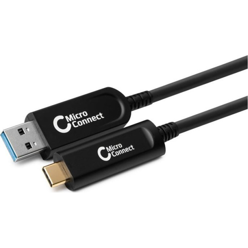 Microconnect Kabel USB MicroConnect USB-A - USB-C 15 m Czarny (MC-USB3.2CA15OP)