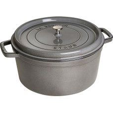 Staub Garnek STAUB żeliwny okrągły 8.35 ltr grafitowy uniwersalny