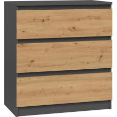 Top E Shop Topeshop M3 ANTRACYT/ARTISAN chest of drawers