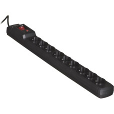 Activejet ACJ COMBO 9GN 5M black power strip with cord