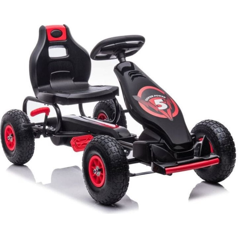 Super-Toys Gokart Na Pedały G18 Czerwony