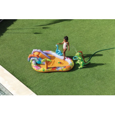 Intex Basen dmuchany dla dzieci wodny plac zabaw 201x157x69 cm zjeżdżalnia fontanna dinozaur INTEX 56139