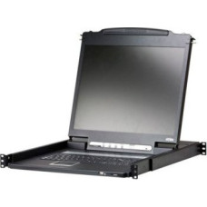 Aten Konsola KVM ATEN CL3000N, 48 cm LCD, VGA, PS/2-USB, port USB, wyświetlacz LED HG, układ US