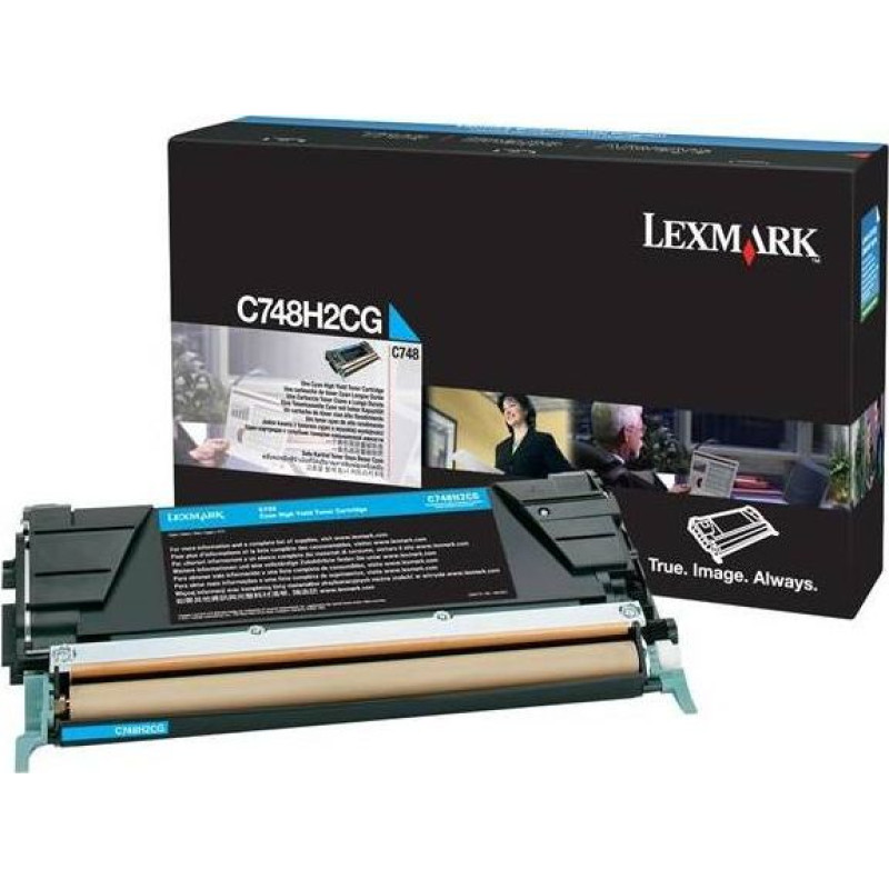 Lexmark Toner Lexmark C748H3CG Cyan Oryginał  (C748H3CG)