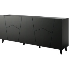 Cama Meble ETNA chest of drawers 200x42x82 black matt