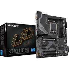 Gigabyte Z790 UD AX Motherboard - Supports Intel Core 14th CPUs, 16*+1+１ Phases Digital VRM, up to 7600MHz DDR5 (OC), 3xPCIe 4.0 M.2, Wi-Fi 6E, 2.5GbE LAN, USB 3.2 Gen 2x2