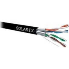 Solarix Kabel instalacyjny Solarix STP, Cat6A, drut, PE, cewka 500m SXKD-6A-STP-PE