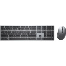 Dell KM7321W keyboard RF Wireless + Bluetooth QWERTY US International Grey, Titanium