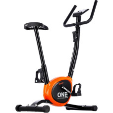 One Fitness mechanisches Fahrrad RW3011 schwarz und orange