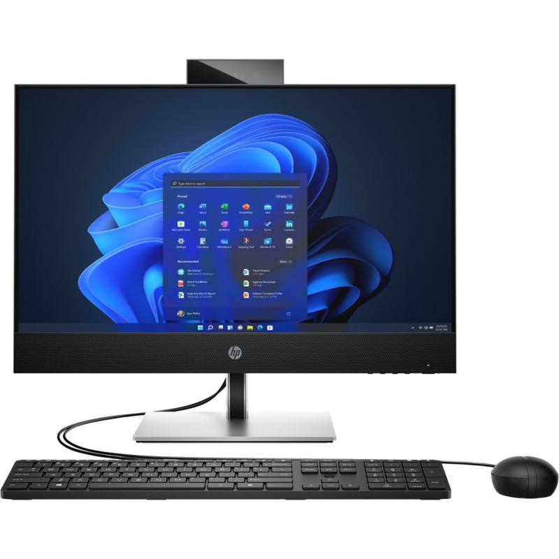 HP Pro 440 G9 AIO All-in-One - i3-12100T, 8GB, 256GB SSD, 23.8 FHD IPS Non-Touch AG, Height Adjustable, USB mouse & keyboard, webcam & dual microphones, no speakers, Win 11 Pro, 1 years
