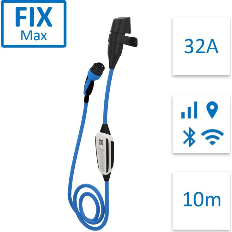 Nrgkick Ładowarka NRGkick Fix Max 32A Bluetooth + WiFi, GSM/GPS/SIM 22kW 10m (12201015)