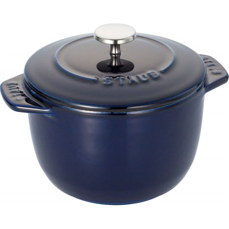 Staub garnek okrągły wysoki 3 ltr, niebieski