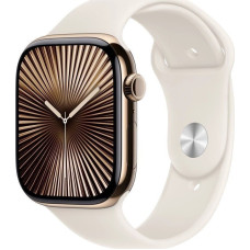 Apple Smartwatch Apple Watch 10 GPS + Cellular 42mm Gold Titanium M/L Biały  (MX073QF/A)