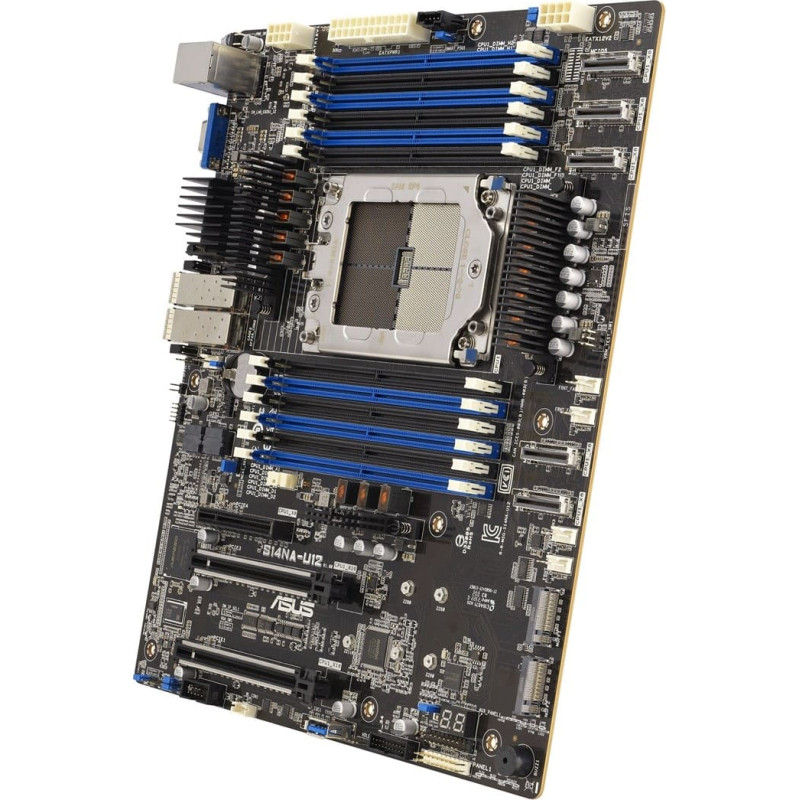 Asus S14NA-U12/ASMB11 motherboard 1x SP6 AMD Epyc 8004 SoC (12xDIMM, 2xSFP28 25G, 2xPCIe 5.0 x16, 1xPCIe 5.0 x8, ASMB11, CEB)