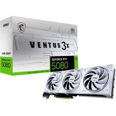 MSI VENTUS GEFORCE RTX 5080 16G 3X OC WHITE graphics card NVIDIA 16 GB GDDR7