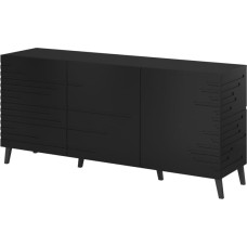 Cama Meble Nova chest of drawers 155x40x72 Black Mat