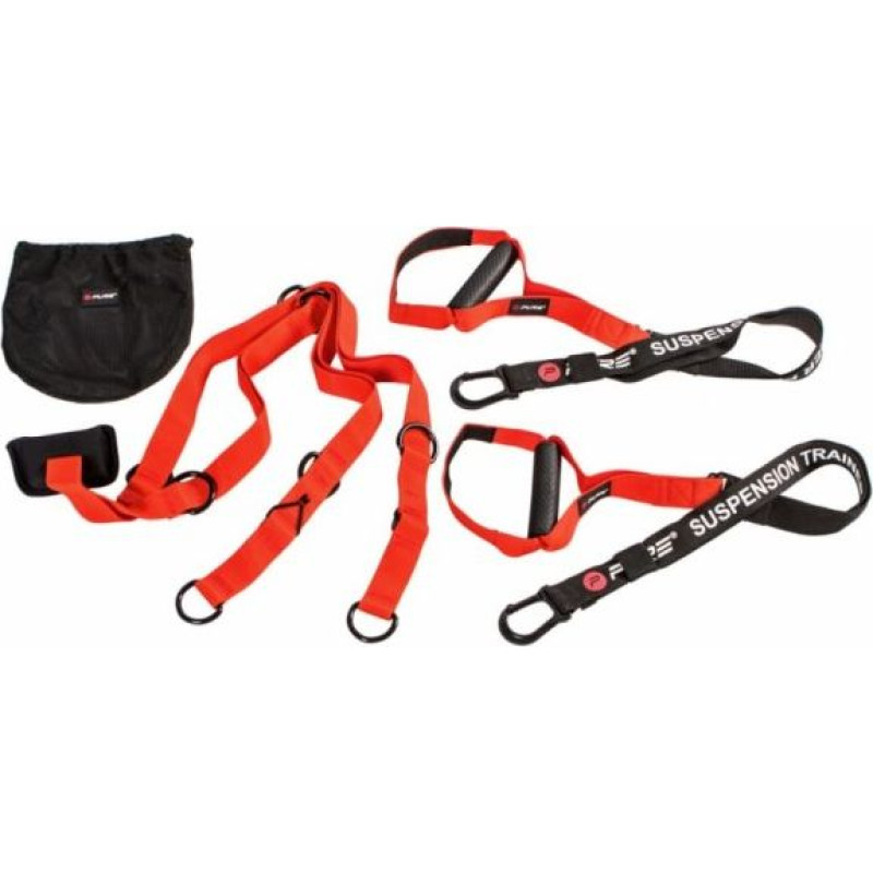 Pure2Improve Pasy treningowe Suspension Trainer Pro czerwony 1 szt.