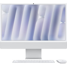 Apple Komputer Apple APPLE 24inch iMac with Retina 4.5K display Nano glass Apple M4 chip with 10core CPU and 10core GPU 256GB SSD 16GB Silver