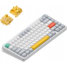 Nuphy - Halo75 v2 Wireless Mechanical Keyboard - Bezprzewodowa Klawiatura Mechaniczna Ionic White Lemon