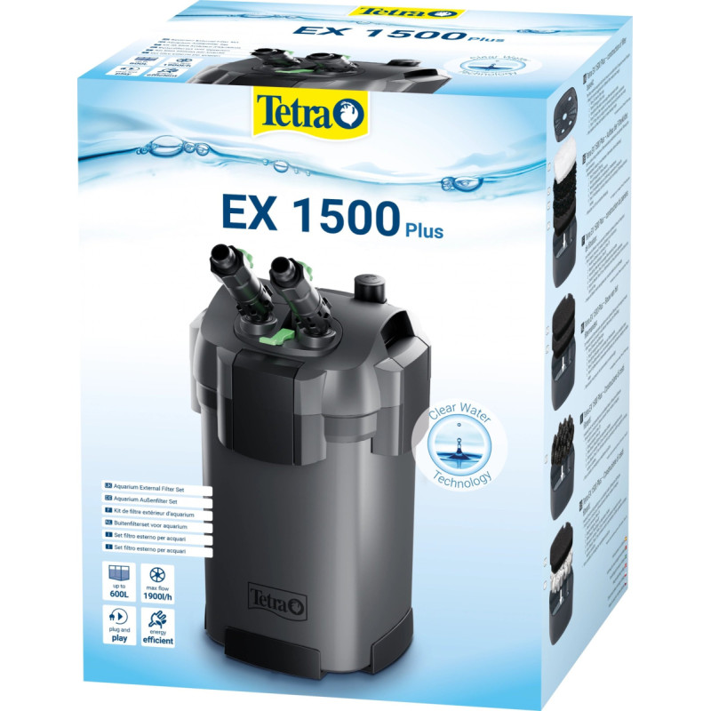 Tetra TETRA EX 1500 Plus-filtr zewnętrzny  do akw.o pojemnośc 300-600l