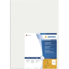 Herma Etykiety foliowe A3, folia przezroczysta błyszcząca, 50 szt. (8694)