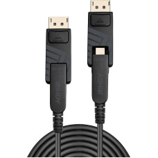 Lindy LINDY 100m Fibre Optic Hybrid DisplayPort 1.4 Cable