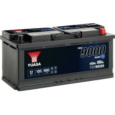 Maxgear Akumulator YUASA 12V 105Ah/950A START&STOP AGM  YBX9000 AGM Start Stop Plus (P+ standardowy) 393x175x190 B13 (agm/rozruchowy)