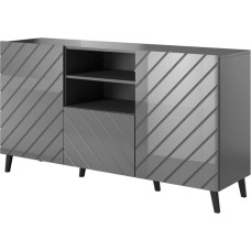 Cama Meble ABETO chest of drawers 150x42x82 graphite/gloss