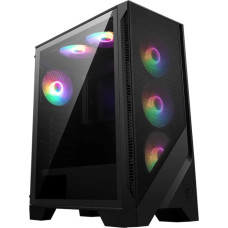 MSI MAG FORGE 120A AIRFLOW computer case Midi Tower Black, Transparent