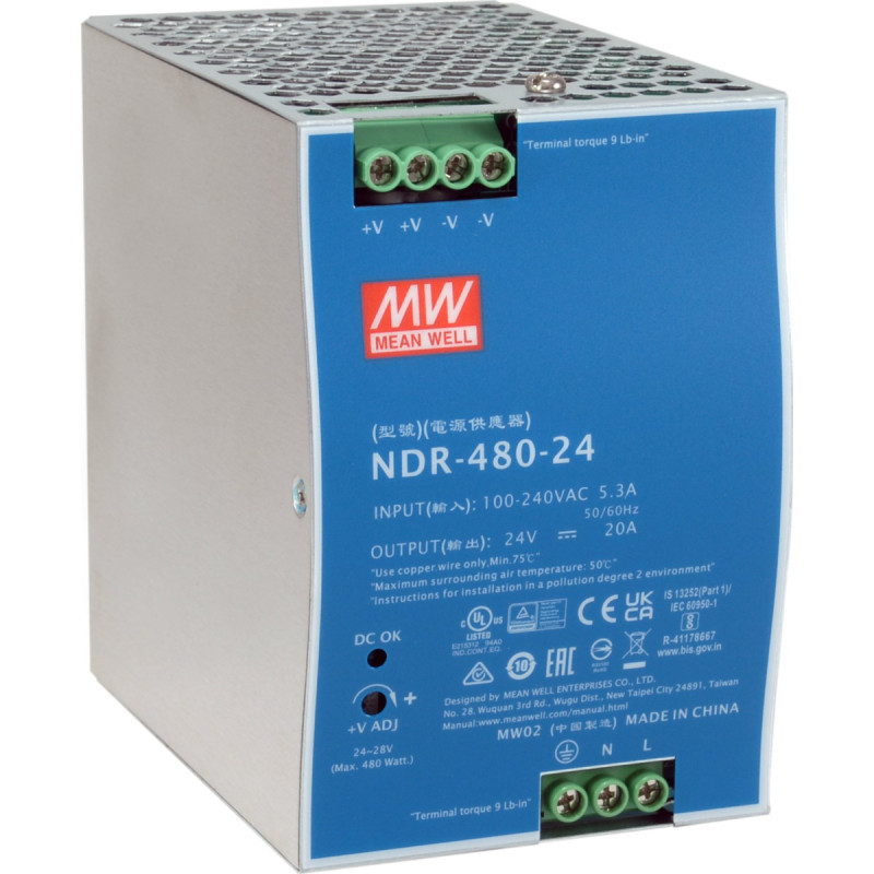 Levelone UPS LevelOne LevelOne ind. Netzteil POW-2462 24VDC 480W DIN-Schiene    si