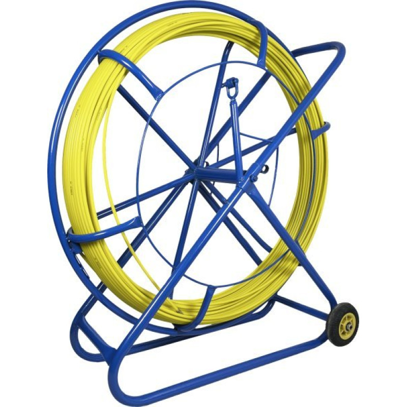 Q-Lantec Pilot z włókna szklanego FRP do przeciągania kabli Ø13mm, 100m z kółkami Q-LANTEC