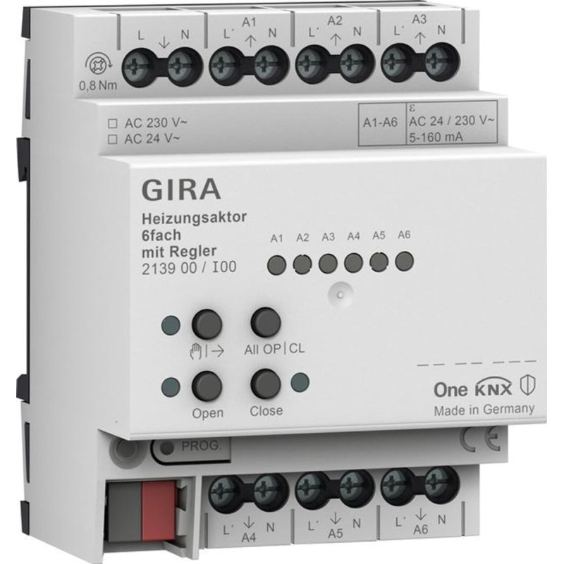 Gira GIRA aktor grzewczy 6x regul. KNX ONE 213900