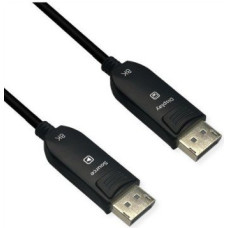 Roline Kabel DisplayPort (AOC), v2.1, 10K@60Hz, 54Gbit/s, UHBR13.5, DP-DP, M/M, 50 m