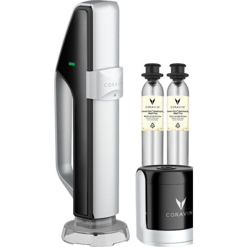 Coravin Coravin Sparkling is the sparkling wine preservation system that allows you to open a bottle one weekend, then finish it at brunch the next.