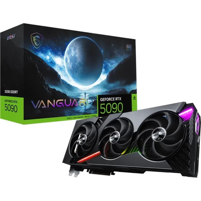 MSI Karta graficzna MSI GeForce RTX 5090 Vanguard SOC 32GB GDDR7 DLSS4